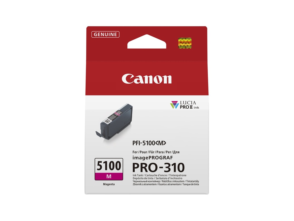 Canon PFI-5100 M inktcartridge 1 stuk(s) Origineel Magenta