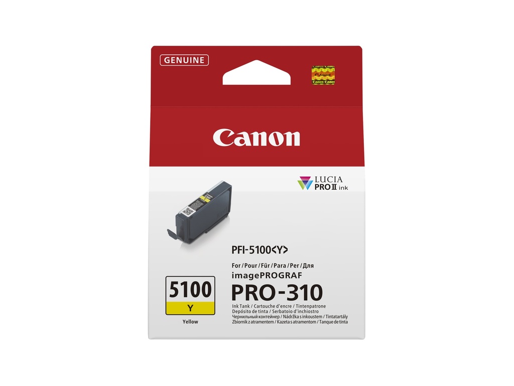 [170008441218] Canon PFI-5100 Y inktcartridge 1 stuk(s) Origineel Geel