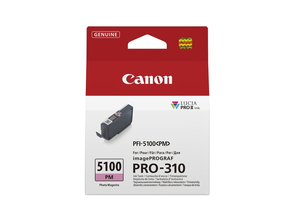 [170008441220] Canon PFI-5100 PM inktcartridge 1 stuk(s) Origineel Foto magenta