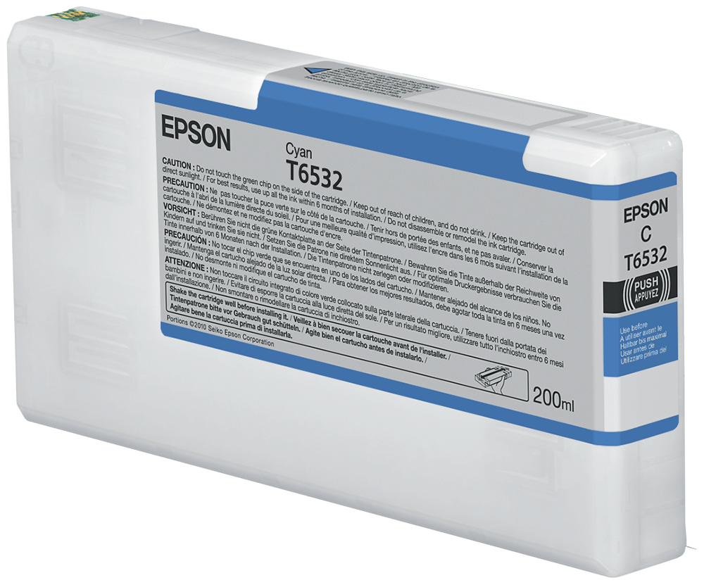 [170015440641] Epson T6532 Cyan Ink Cartridge (200ml)