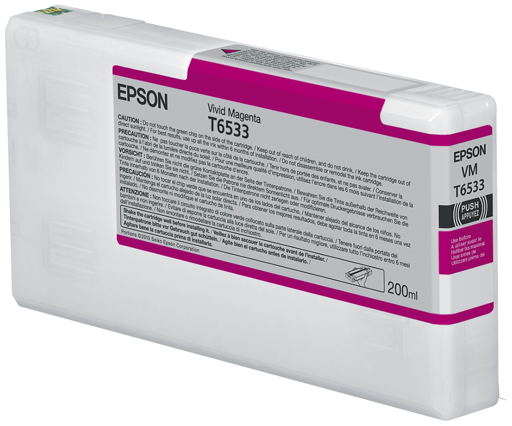 [170015440642] Epson T6533 Vivid Magenta Ink Cartridge (200ml)