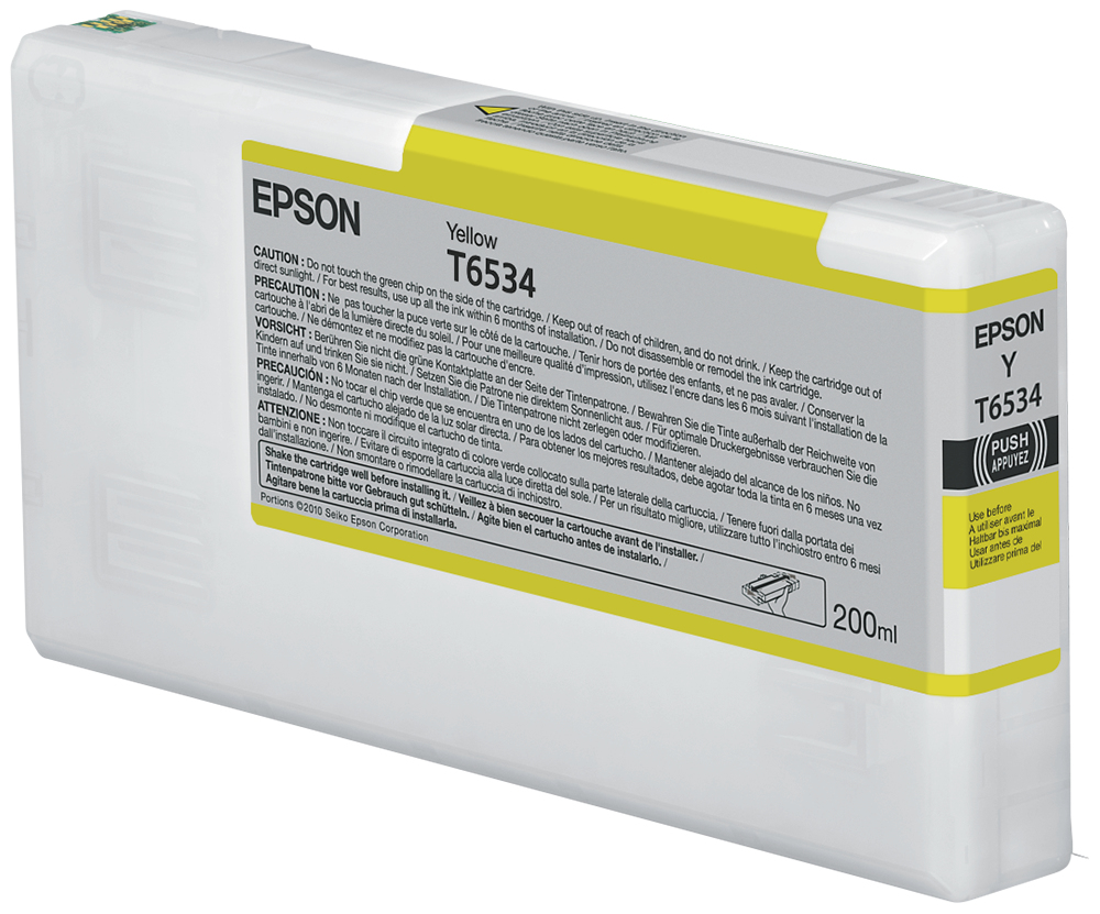 [170015440643] Epson T6534 Yellow Ink Cartridge (200ml)