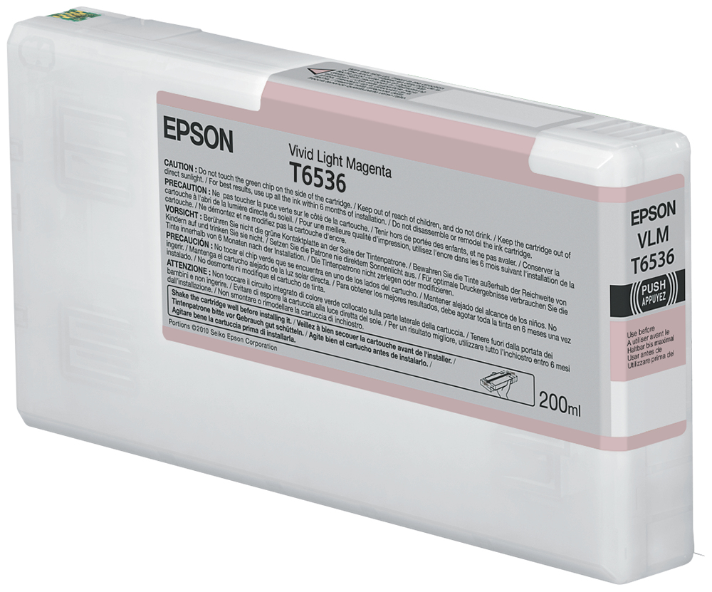 [170015440645] Epson T6536 Vivid Light Magenta Ink Cartridge (200ml)