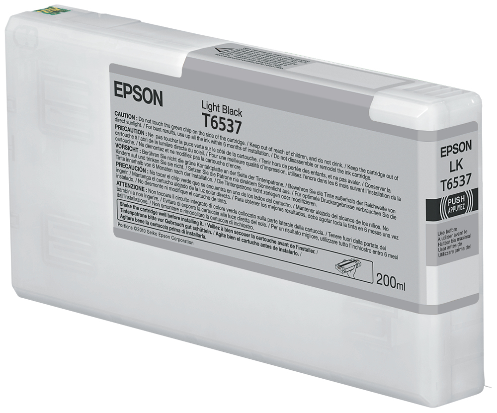 [170015440646] Epson T6537 Light Black Ink Cartridge (200ml)