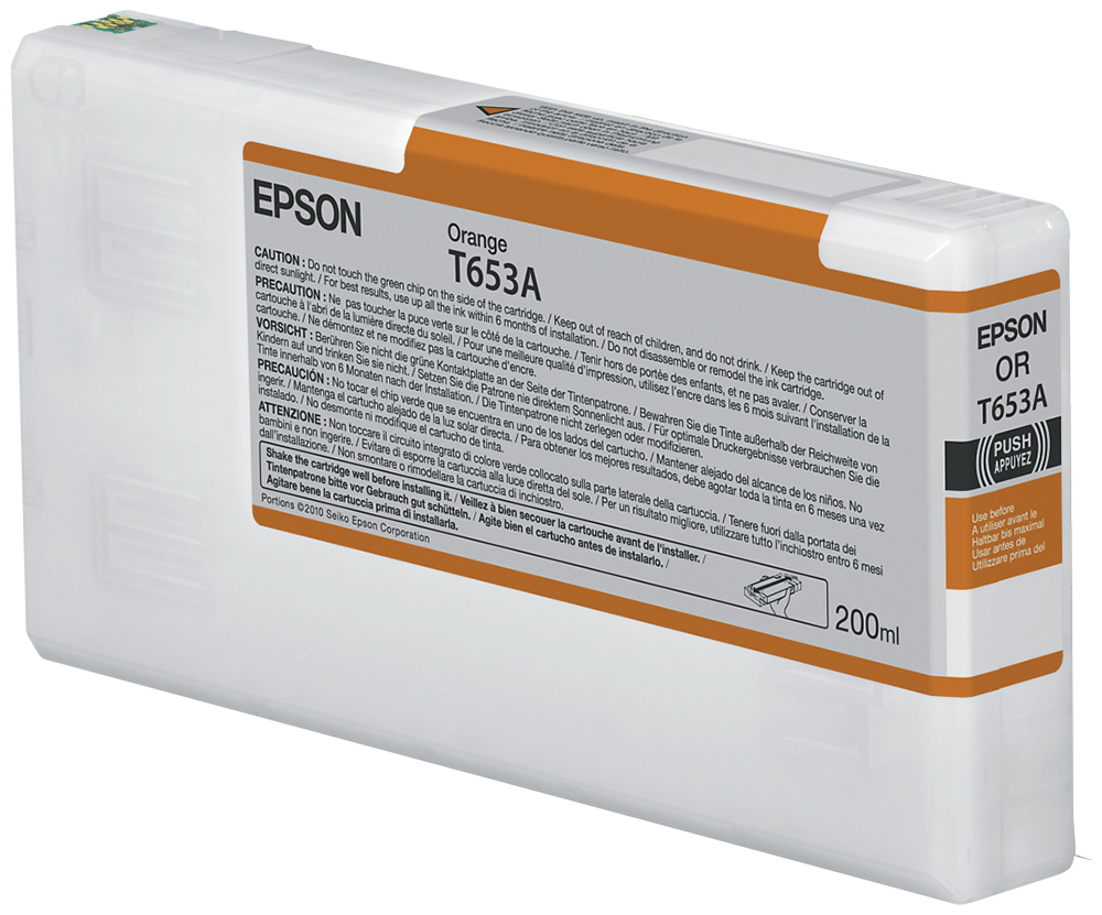 [170015440649] Epson T653A Orange Ink Cartridge (200ml)