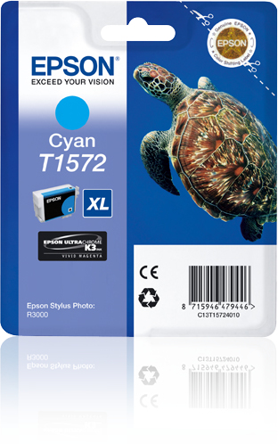 [170015440652] Epson Turtle T1572 Cyan