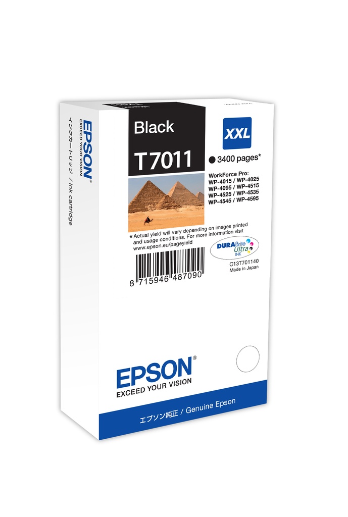 [170015440722] Epson Ink Cartridge XXL Black 3.4k