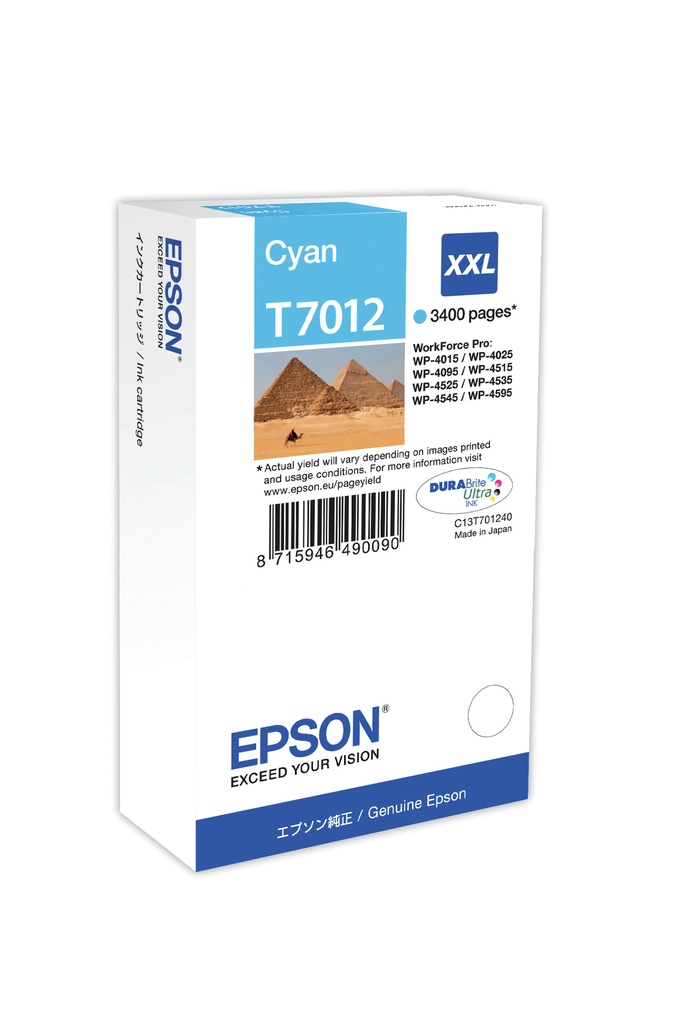 [170015440723] Epson Ink Cartridge XXL Cyan 3.4k