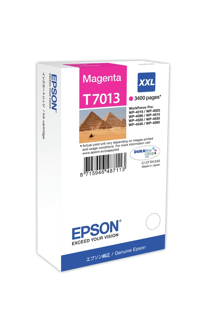 [170015440724] Epson Ink Cartridge XXL Magenta 3.4k