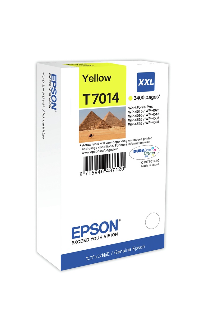 [170015440725] Epson Ink Cartridge XXL Yellow 3.4k