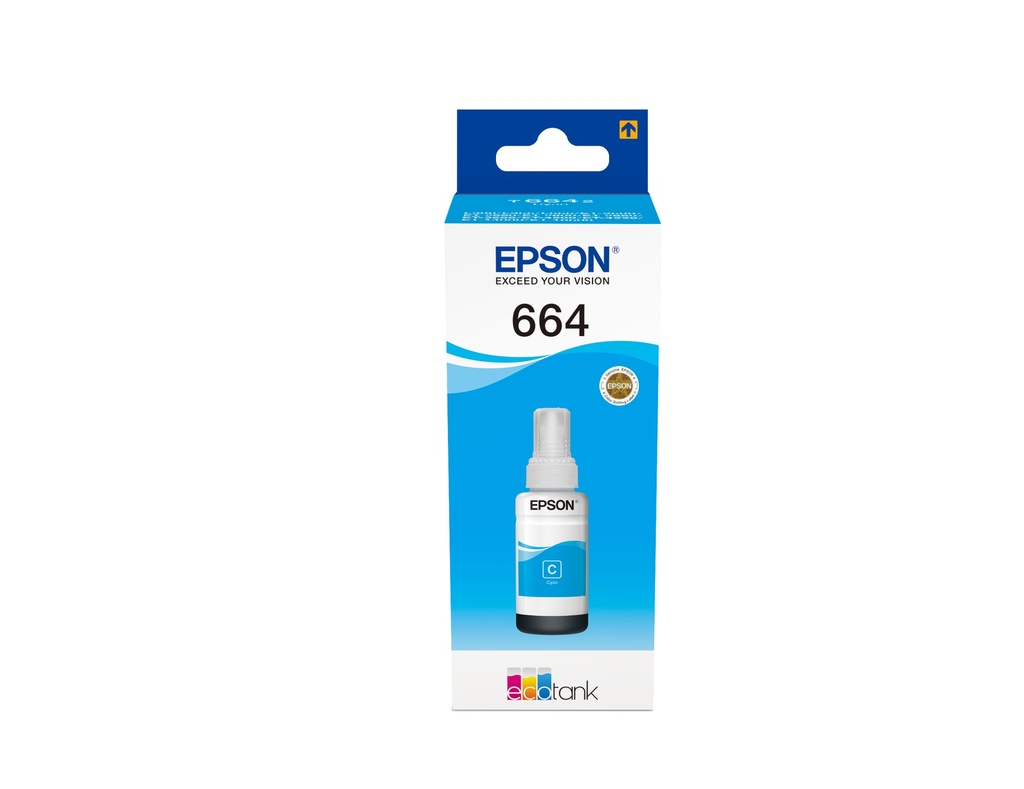 [170015440970] Epson 664 Ecotank Cyan ink bottle (70ml)