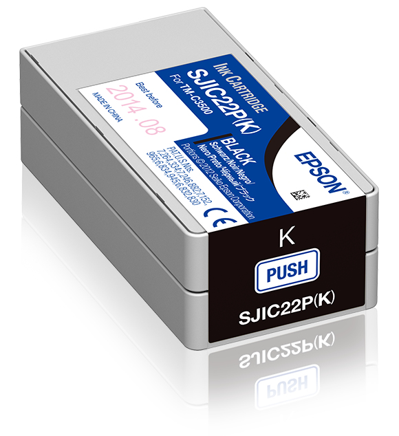 [170015440989] Epson SJIC22P(K): Ink cartridge for ColorWorks C3500 (Black)