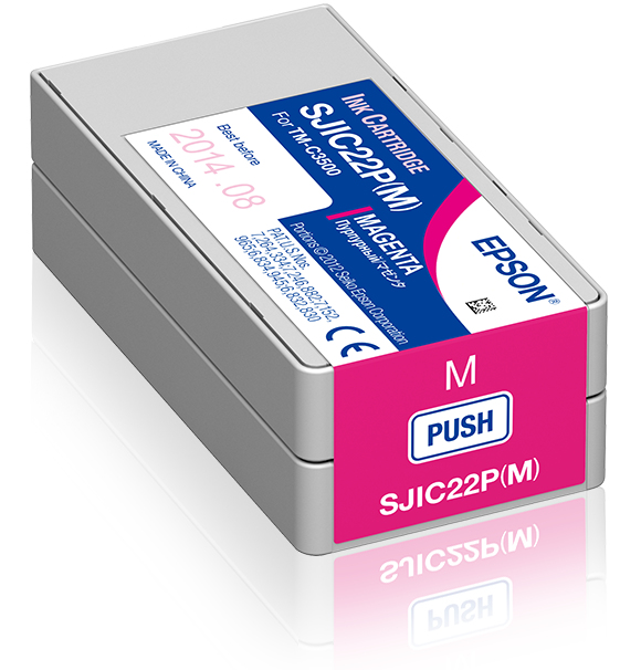 [170015440991] Epson SJIC22P(M): Ink cartridge for ColorWorks C3500 (Magenta)