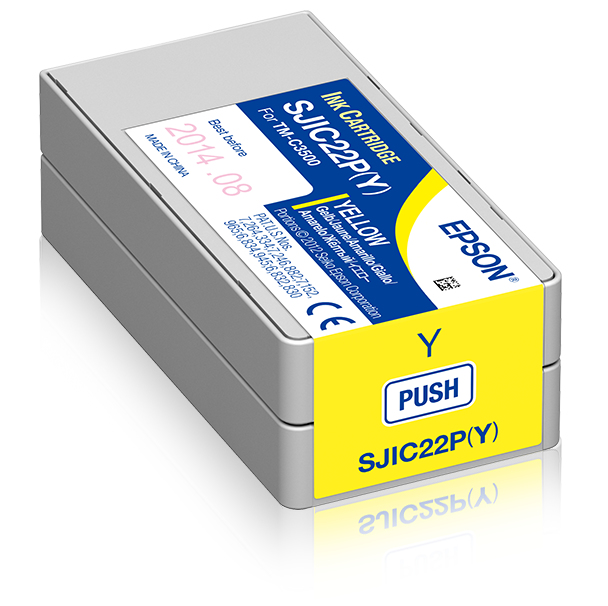 [170015440992] Epson SJIC22P(Y): Ink cartridge for ColorWorks C3500 (yellow)