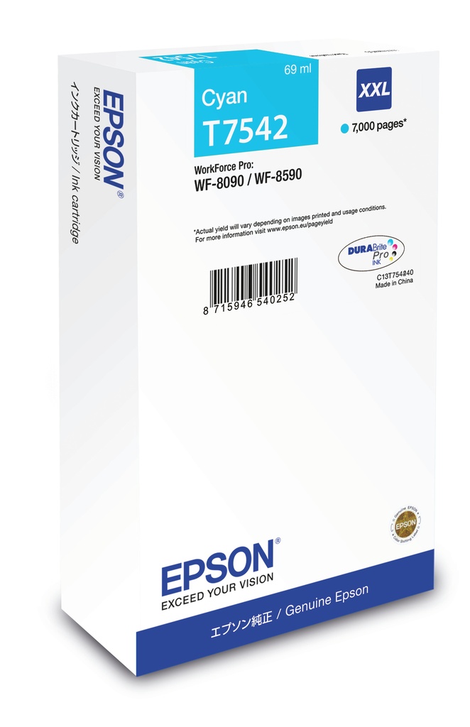 [170015441045] Epson WF-8090 / WF-8590 Ink Cartridge XXL Cyan