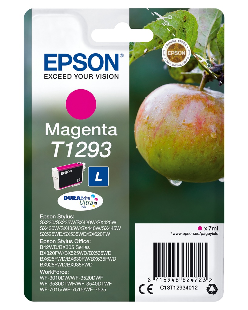 [170015441191] Epson Apple Singlepack Magenta T1293 DURABrite Ultra Ink