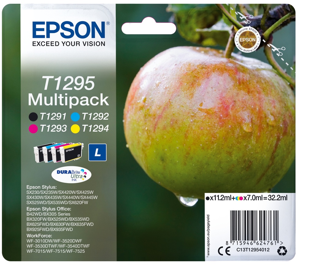 [170015441195] Epson Apple Multipack 4-kleur T1295 DURABrite Ultra Ink
