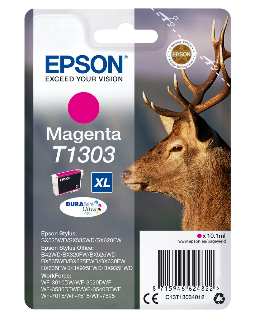 [170015441201] Epson Stag inktpatroon Magenta T1303 DURABrite Ultra Ink