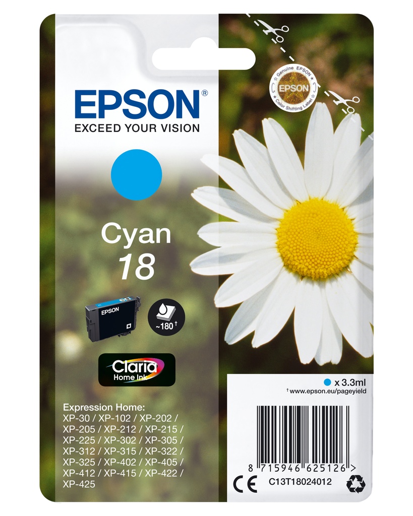 [170015441231] Epson Daisy Claria Home Ink-reeks