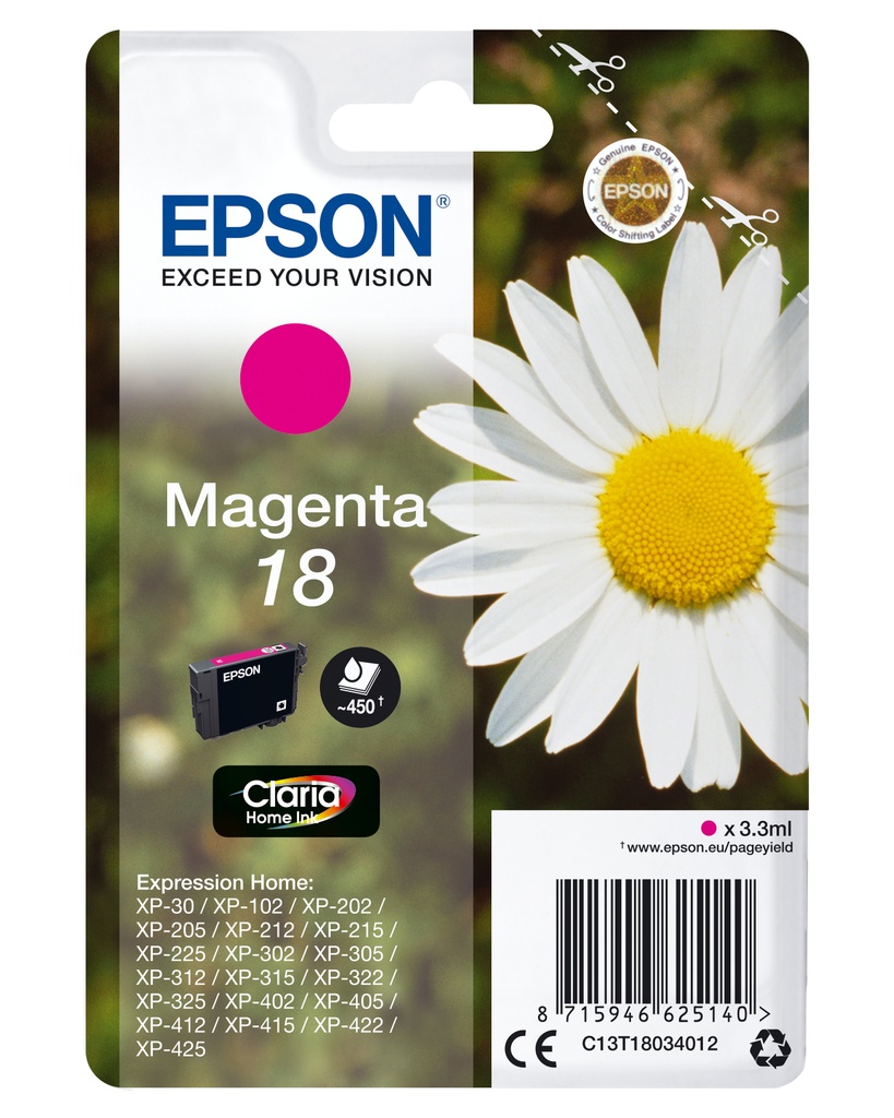 [170015441233] Epson Daisy Claria Home Ink-reeks