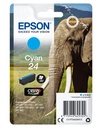 Epson Elephant Singlepack Cyan 24 Claria Photo HD Ink