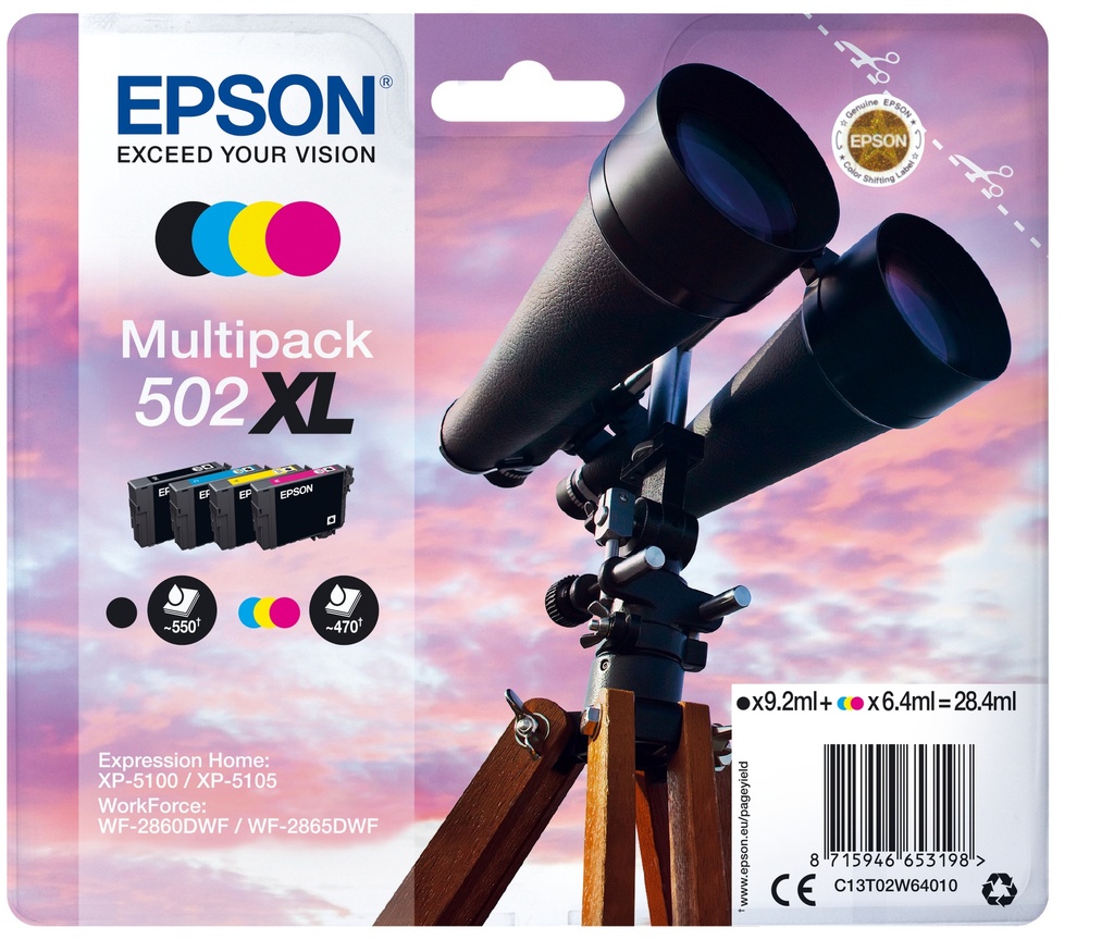 [170015441479] Epson Multipack 4-colours 502XL Ink
