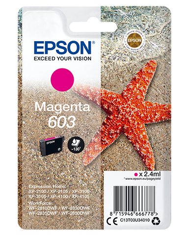[170015441531] Epson Singlepack Magenta 603 Ink