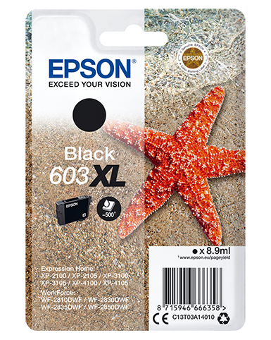 [170015441535] Epson Singlepack Black 603XL Ink