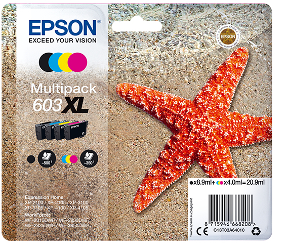 [170015441539] Epson Multipack 4-colours 603XL Ink