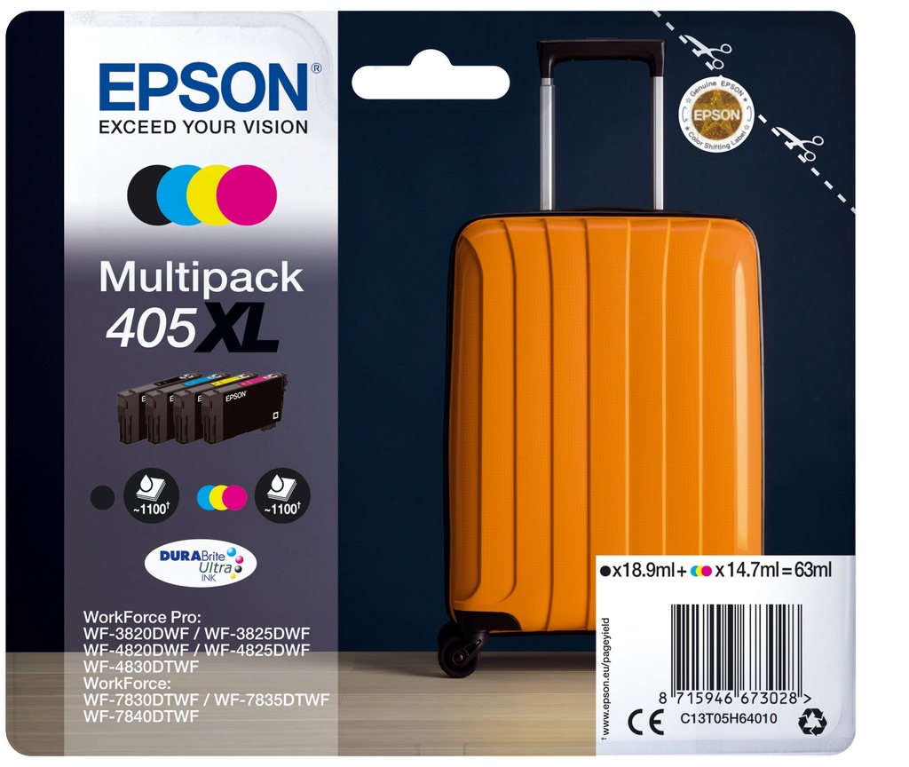 [170015441616] Epson Multipack 4-colours 405XL DURABrite Ultra Ink