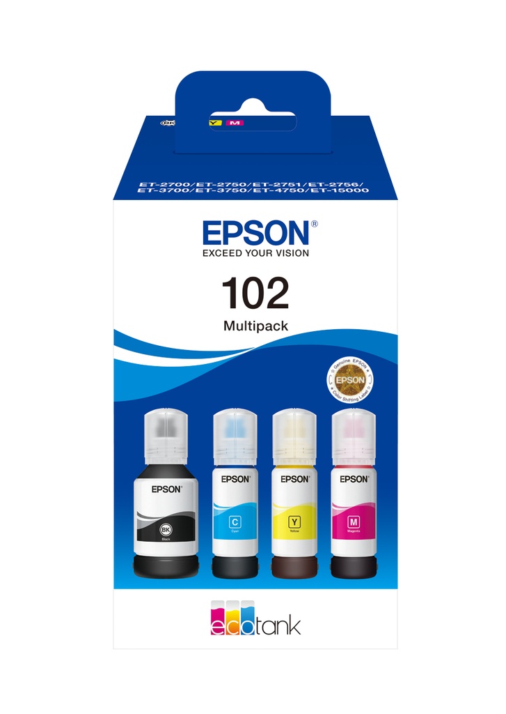 [170015441618] Epson 102 EcoTank 4-colour Multipack