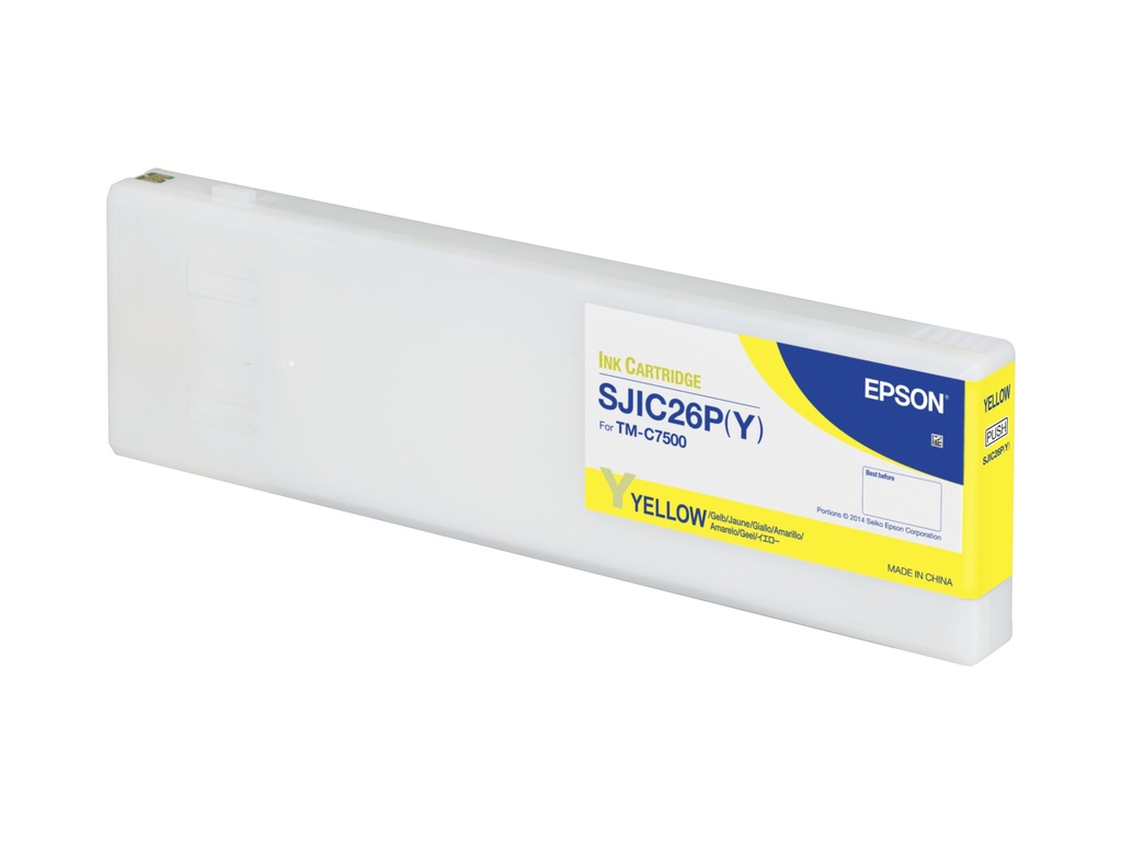 [170015441648] Epson SJIC26P(Y): Ink cartridge for ColorWorks C7500 (Yellow)