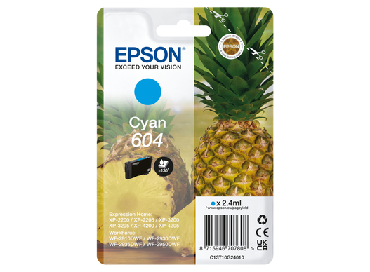 [170015441733] Epson 604 inktcartridge 1 stuk(s) Origineel Normaal rendement Cyaan