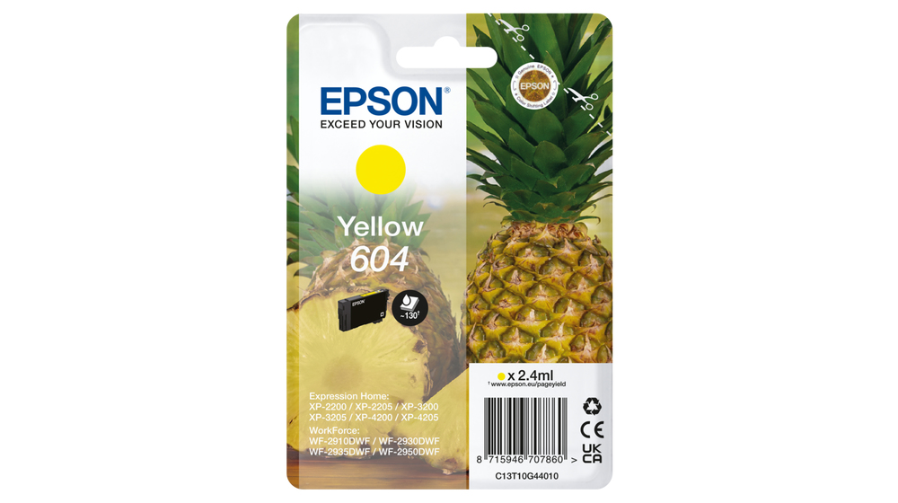 [170015441735] Epson 604 inktcartridge 1 stuk(s) Origineel Normaal rendement Geel