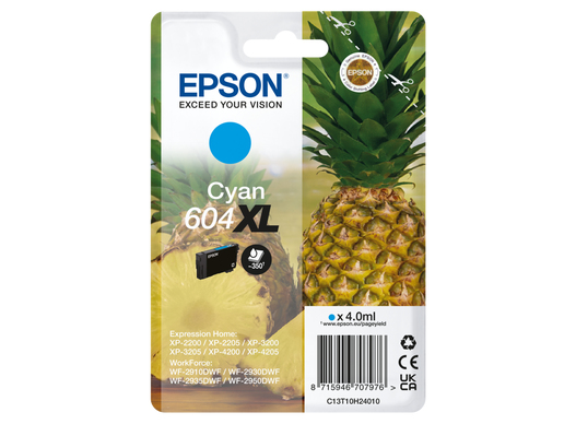 [170015441737] Epson 604XL inktcartridge 1 stuk(s) Origineel Hoog (XL) rendement Cyaan