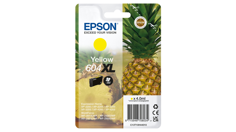 [170015441739] Epson 604XL inktcartridge 1 stuk(s) Origineel Hoog (XL) rendement Geel