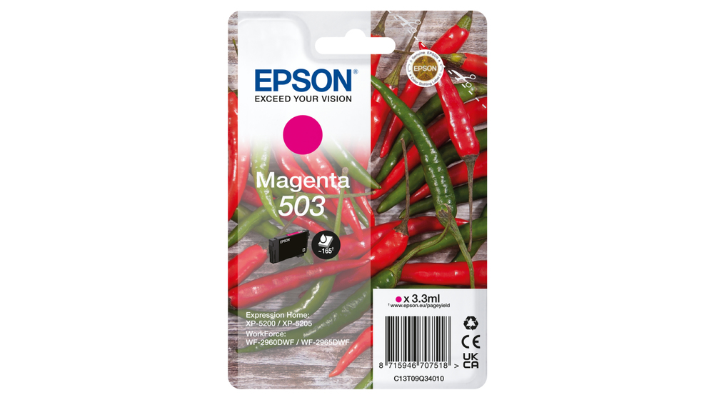 [170015441754] Epson 503 inktcartridge 1 stuk(s) Origineel Normaal rendement Magenta