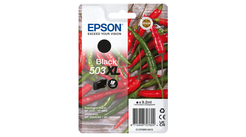 [170015441756] Epson 503XL inktcartridge 1 stuk(s) Origineel Hoog (XL) rendement Zwart