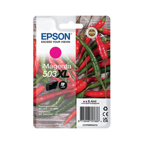 [170015441758] Epson 503XL inktcartridge 1 stuk(s) Origineel Hoog (XL) rendement Magenta