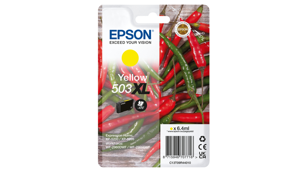 [170015441759] Epson 503XL inktcartridge 1 stuk(s) Origineel Hoog (XL) rendement Geel