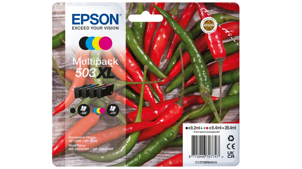 [170015441760] Epson 503XL inktcartridge 4 stuk(s) Origineel Hoog (XL) rendement Zwart, Cyaan, Magenta, Geel