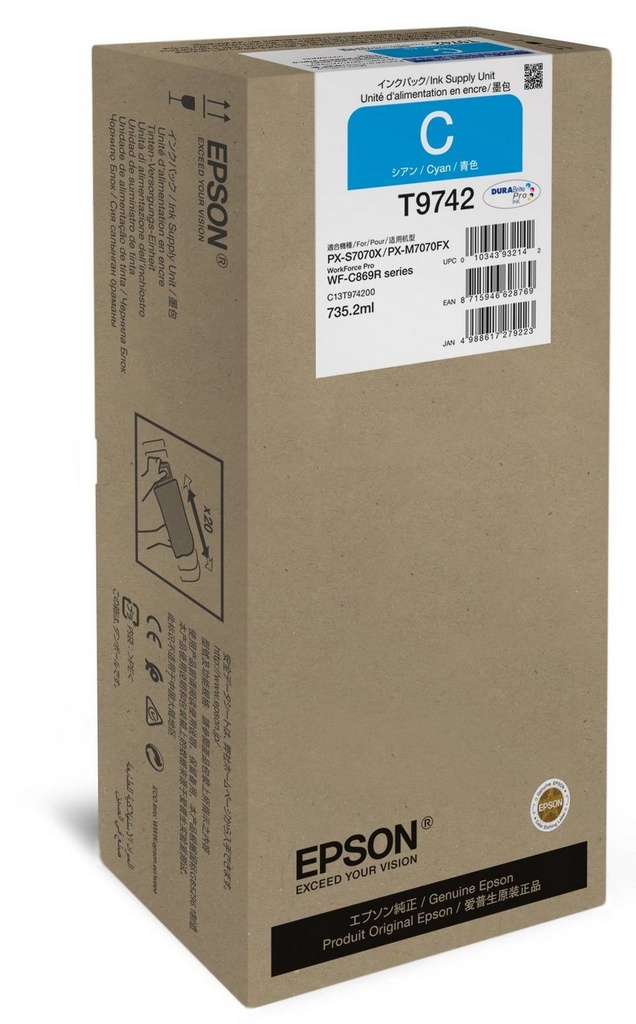 [170015441866] Epson C13T97420N inktcartridge 1 stuk(s) Origineel Cyaan