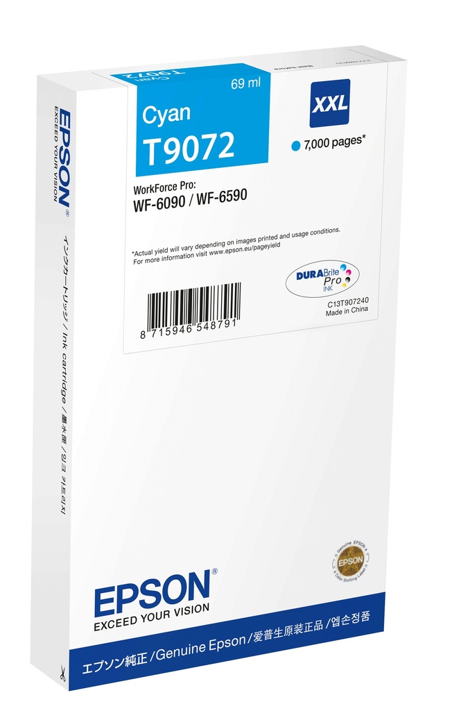 [170015441917] Epson C13T90724N inktcartridge 1 stuk(s) Origineel Extra (Super) hoog rendement Cyaan