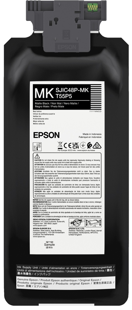 Epson SJIC48P-MK inktcartridge 1 stuk(s) Origineel Mat Zwart