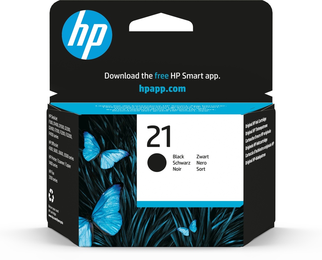 [170025440378] HP 21 originele zwarte inktcartridge