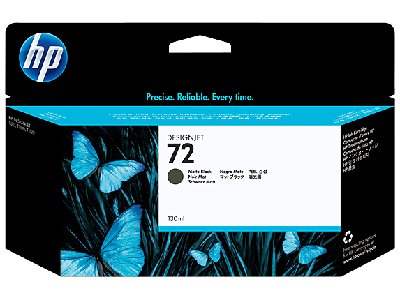 [170025440499] HP 72 matzwarte DesignJet inktcartridge, 130 ml