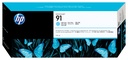 HP 91 775 ml pigmentinktcartridges voor DesignJet, lichtcyaan