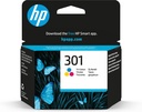HP 301 originele drie-kleuren inktcartridge