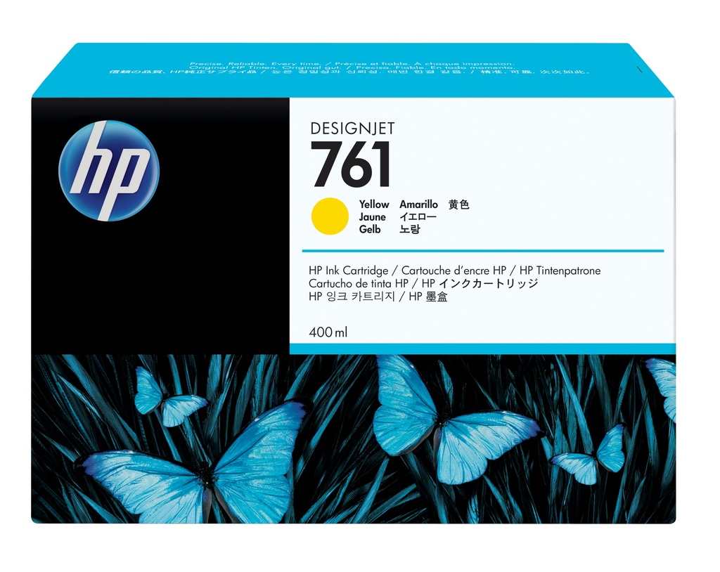 [170025440670] HP 761 gele DesignJet inktcartridge, 400 ml