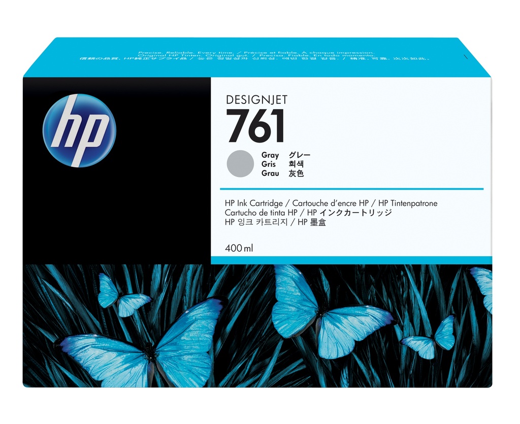 [170025440673] HP 761 grijze DesignJet inktcartridge, 400 ml